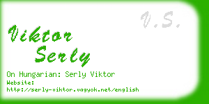 viktor serly business card